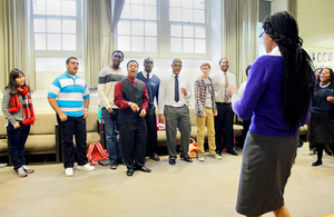 Members of the Black Celestial Choral Ensemble rehearse during a practice session. The group has been on campus for the past 38 years and this year, the choir hopes to start holding praise and worship services on weeknights. It will also hold a GospelMania workshop in February. 