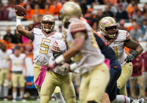 Jameis Winston wasn't going to let Syracuse get too close in No. 1 Florida State's 38-20 win over the Orange in the Carrier Dome on Saturday. 