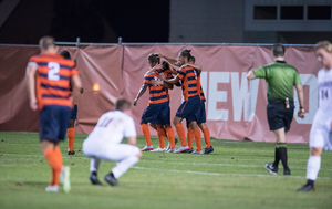 Syracuse picked up its third win of the season on Thursday against Colgate. Johannes Pieles, Kenny Lassiter and Chris Nanco all contributed goals or assists in the win. 