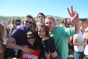 David Stankiewicz, on the right, surrounded by friends at Juice Jam 2016.