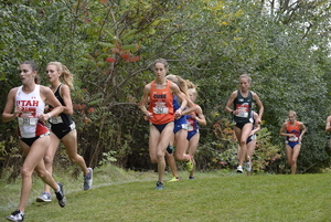 Shannon Malone, pictured during the cross country season, finished second in the 5000-meter run at the John Thomas Terrier Invitational on Friday.