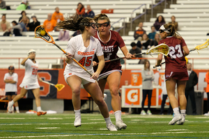 After redshirt senior Morgan Alexander got injured, freshman Bianca Chevarie filled in as the only freshman in Syracuse's starting lineup. 