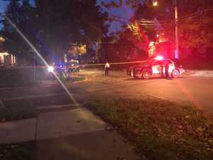 Part of the street was blocked off by SPD on Friday evening. 