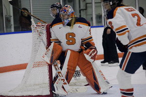 Goalie Allison Small recorded a career game high of 44 saves this season. 