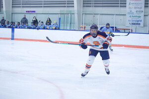 Victoria Klimek scored and had an assist as Syracuse advanced to the CHA semifinals on Thursday night.