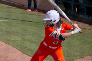 Calista Almer has played first base for Syracuse in every game this season, a position she hadn't played prior to this year.