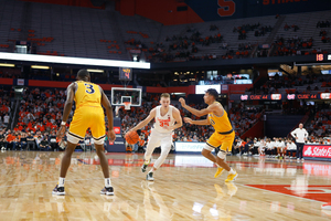 Buddy Boeheim hit his first two 3-pointers against Drexel, and finished with a team-high 23 points.