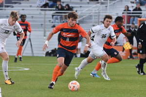 Syracuse had five different goal scorers in its victory that clinched the first 10-win season since 2016.