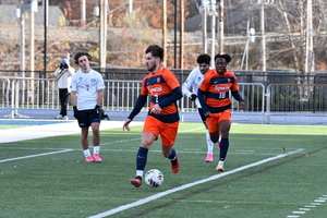 Ian McIntyre said Syracuse “huffed and puffed” throughout its 3-0 season-ending loss to New Hampshire in the NCAA Tournament, failing to generate a successful attack.