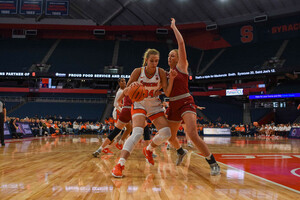 Syracuse suffered its first loss of the 2024-25 season, falling 84-70 to Saint Joseph's. The Hawks tallied 14 3-pointers, while Mackenzie Smith and Talya Brugler combined for 54 points.