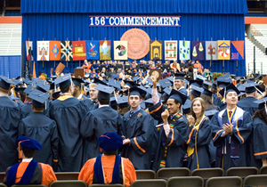 Graduates at the 2010 Commencement ceremony