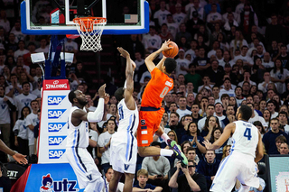 Michael Gbinije had 11 points, six rebounds and five assists in a prolific first half. 