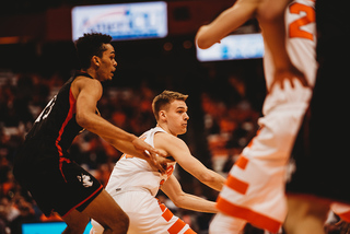 Freshman guard Buddy Boeheim scored a career-high 11 points.